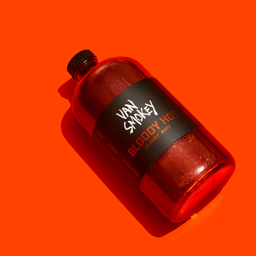 Smoked Bloody Mary Mix. Spicy. Small-batch. Catskills, New York