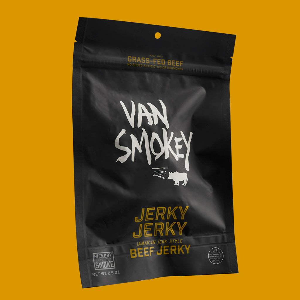 Hickory Smoked Beef Jerky. Jamaican Jerk Jerky Small-batch. Catskills, New York