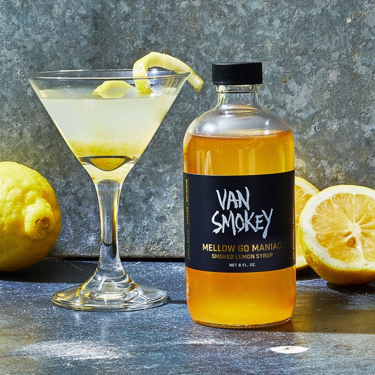 Smoked Lemon Cocktail Syrup. Unique Cocktail Mixer. Small-batch. Catskills, New York